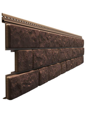 Фасадная панель Docke Римский камень Тёмно-коричневый