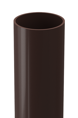 Труба водосточная 1 м Standard Тёмно-коричневый, (RAL 8019)