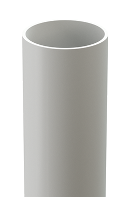 Труба водосточная 2 м Standard Белый, (RAL 9003)