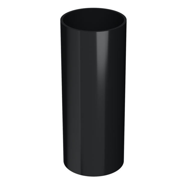 Труба водосточная 1,5 м Люкс (Lux), карбон - 1